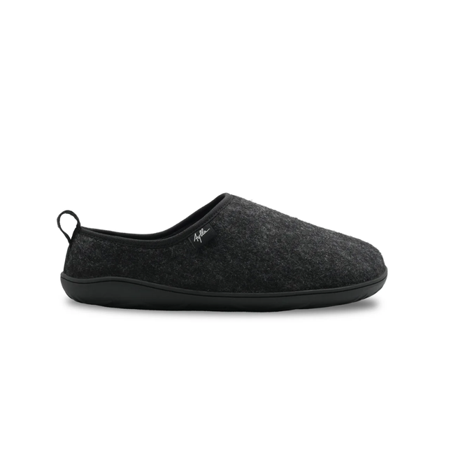 Aylla Wasi Slipper Felt Black Vrouwen