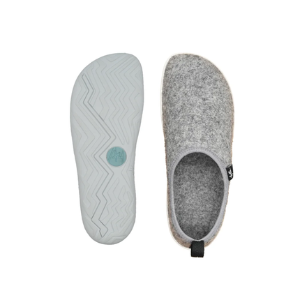 Aylla Wasi Slipper Felt Grey Vrouwen