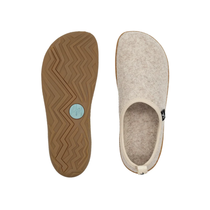 Aylla Wasi Slipper Felt Natural Mannen