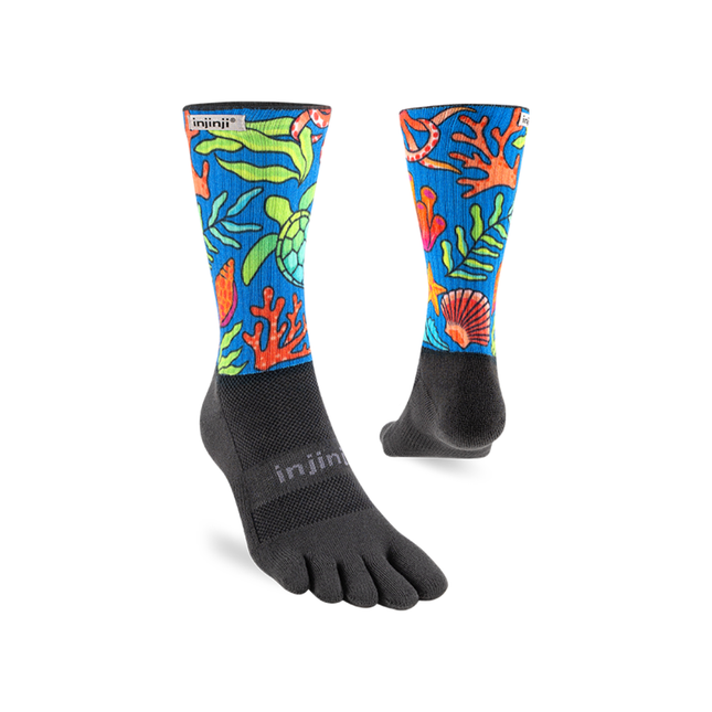 Injinji Artist Designed Sunny San Diego Crew Ocean