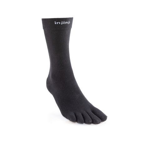 Injinji Everyday Lightweight Crew Upcycled Cotton Black