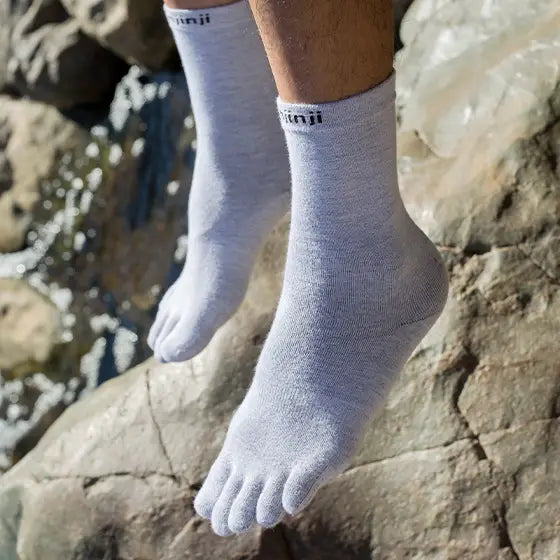Injinji Liner Crew Coolmax gray