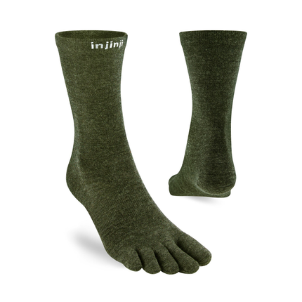 Injinji Liner Crew Merino Wool Forest