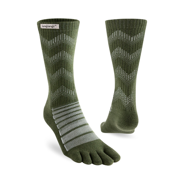 Injinji Outdoor Midweight Crew Wool Forest