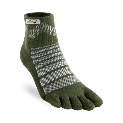 Injinji Outdoor Midweight Mini-Crew Wool Forest