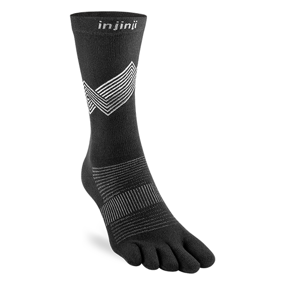 Injinji Run Lightweight Crew Coolmax Black