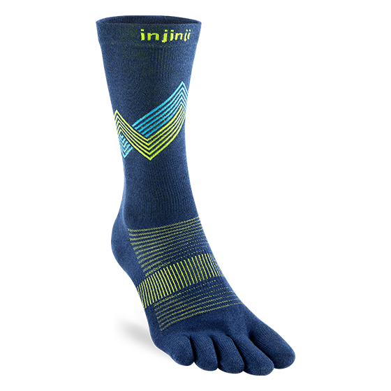 Injinji Run Lightweight Crew Coolmax Glow