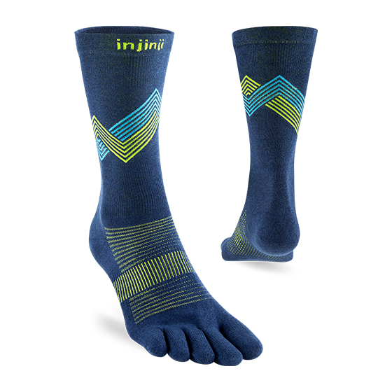 Injinji Run Lightweight Crew Coolmax Glow