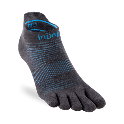 Injinji Run Lightweight No-Show Coolmax Carbon