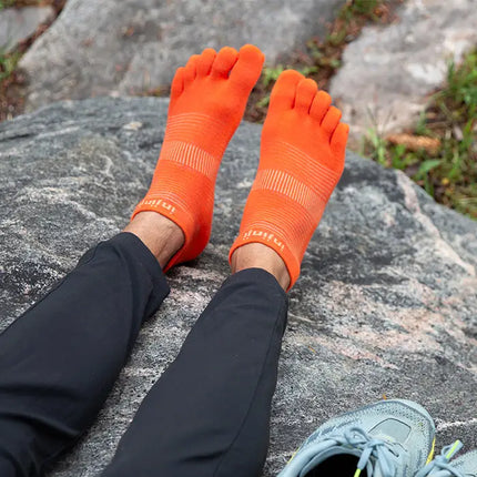 Injinji Run Lightweight No-Show Coolmax Flame