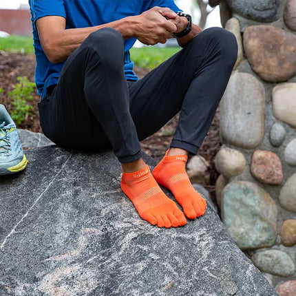 Injinji Run Lightweight No-Show Coolmax Flame