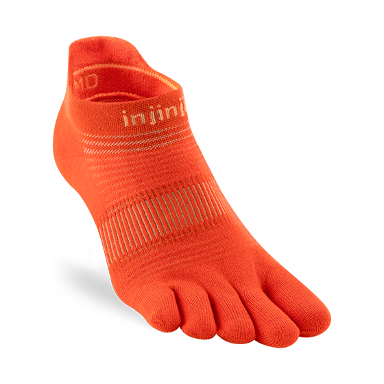Injinji Run Lightweight No-Show Coolmax Flame
