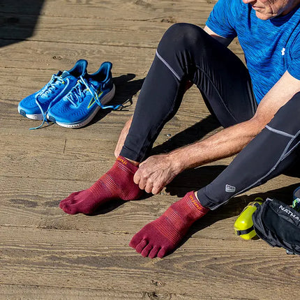 Injinji Run Lightweight No-Show Coolmax Mahogany