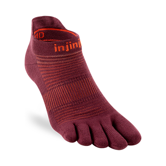 Injinji Run Lightweight No-Show Coolmax Mahogany