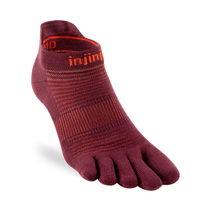 Injinji Run Lightweight No-Show Coolmax Mahogany