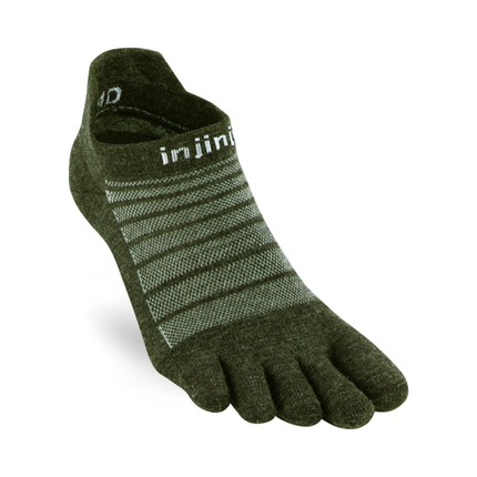 Injinji Run Lightweight No-Show Wool Forest