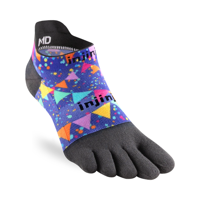 Injinji Spectrum Run Lightweight No-Show Party-Time