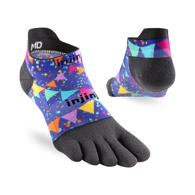 Injinji Spectrum Run Lightweight No-Show Party-Time