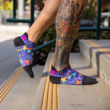 Injinji Spectrum Run Lightweight No-Show Party-Time