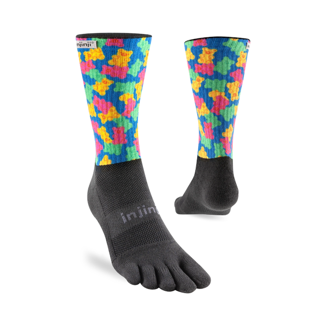 Injinji Spectrum Trail Midweight Crew Gummy Bears
