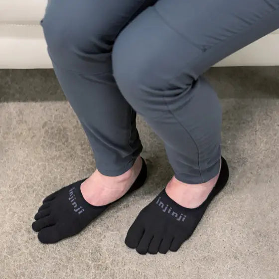 Injinji Sport Lightweight Hidden Coolmax Black