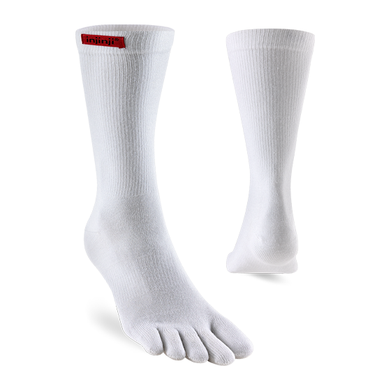 Injinji Sport Original Weight Crew Coolmax White