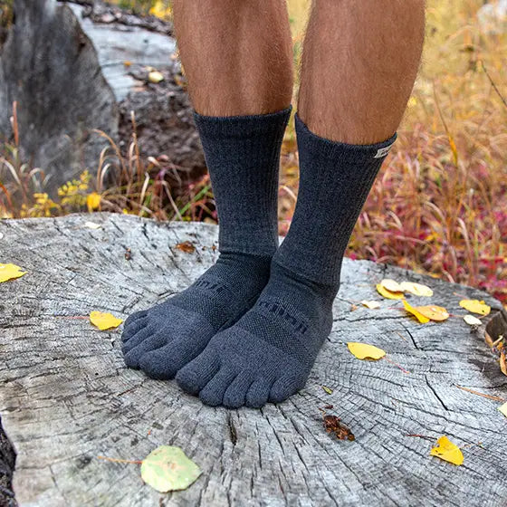 Injinji Trail Midweight Crew Granite
