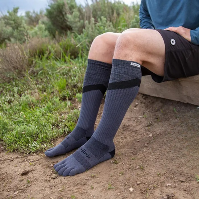 Injinji Trail Midweight Over The Calf Granite