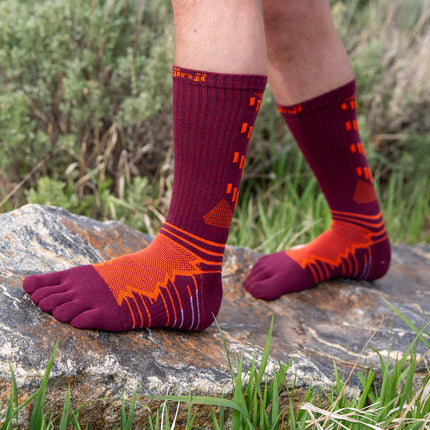 Injinji Ultra Run Crew Mahogany