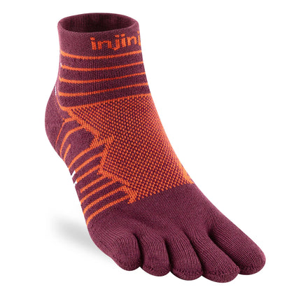 Injinji Ultra Run Mini-Crew Mahogany