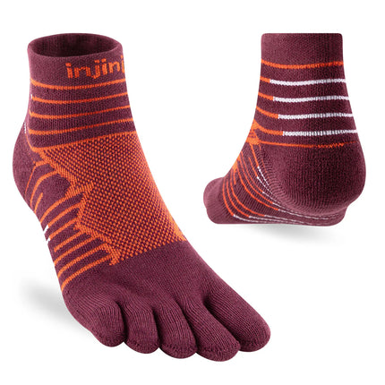 Injinji Ultra Run Mini-Crew Mahogany