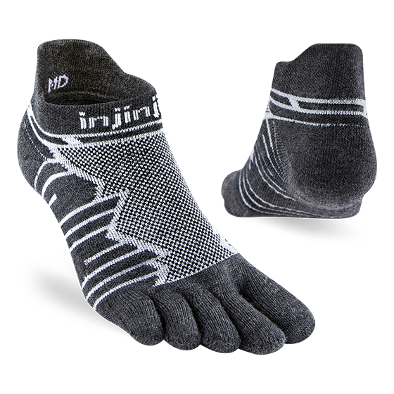 Injinji Ultra Run No-Show Wool Slate