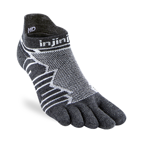 Injinji Ultra Run No-Show Wool Slate