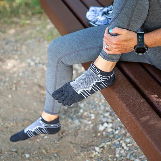 Injinji Ultra Run No-Show Wool Slate
