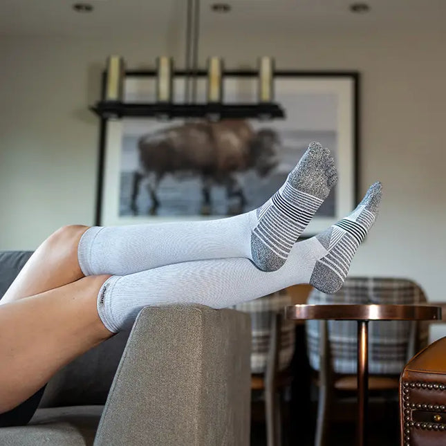 Injinji Women's Compression Over The Calf Gray