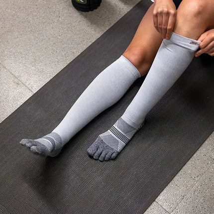 Injinji Women's Compression Over The Calf Gray