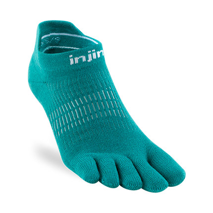 Injinji Women's Run Lightweight No-Show Coolmax Atlantis