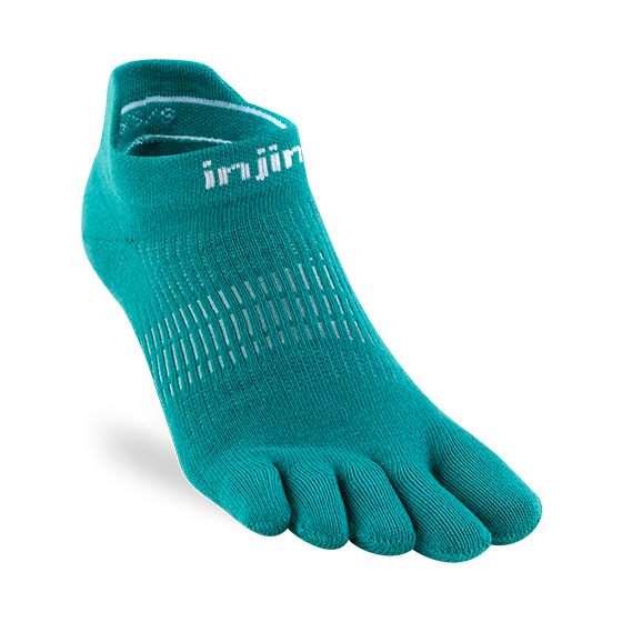 Injinji Women's Run Lightweight No-Show Coolmax Atlantis