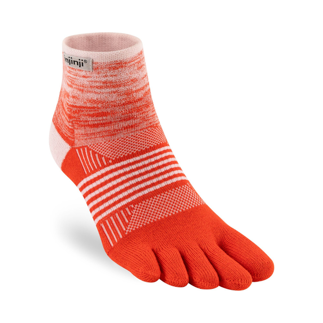 Injinji Women's Trail Midweight Mini-Crew Hibiscus
