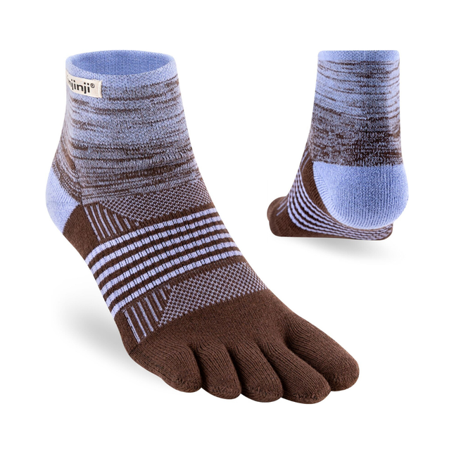 Injinji Women's Trail Midweight Mini-Crew Periwinkle