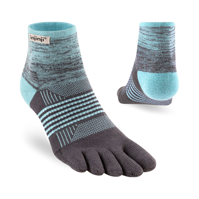 Injinji Women's Trail Midweight Mini-Crew Seascape