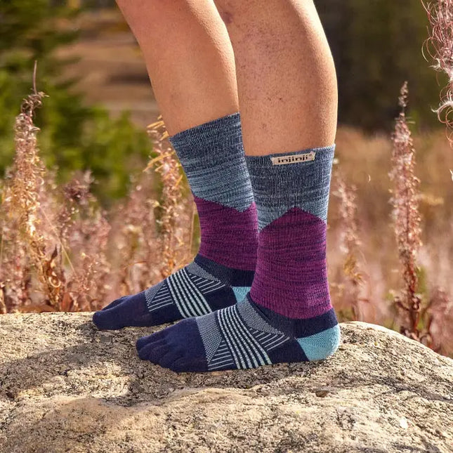 Injinji Women's Trail Midweight Mini-Crew Violet