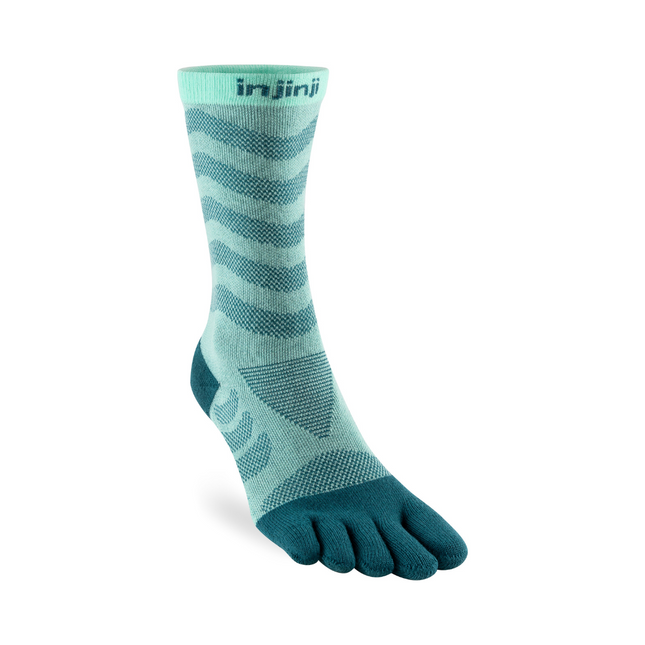 Injinji Women's Ultra Run Crew Glacier