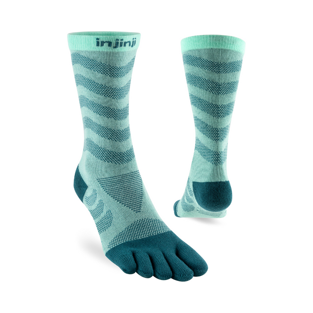 Injinji Women's Ultra Run Crew Glacier