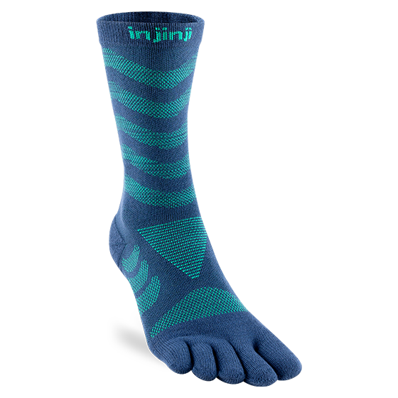 Injinji Women's Ultra Run Crew Poseidon