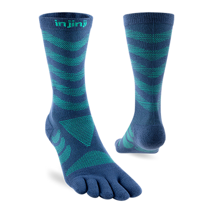 Injinji Women's Ultra Run Crew Poseidon