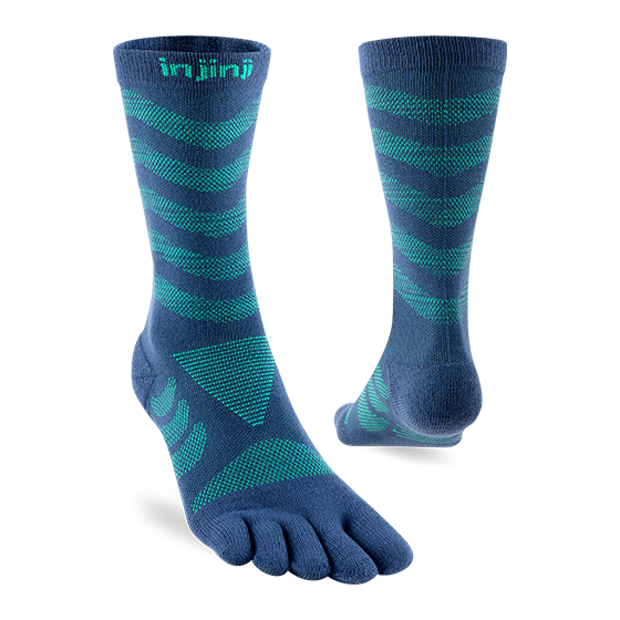Injinji Women's Ultra Run Crew Poseidon