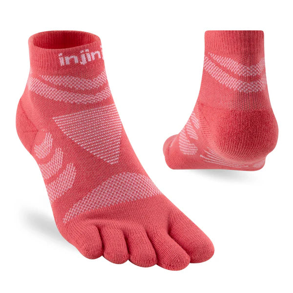 Injinji Women's Ultra Run Mini-Crew Coral