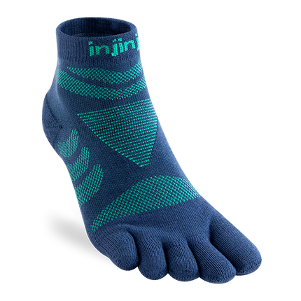 Injinji Women's Ultra Run Mini-Crew Poseidon