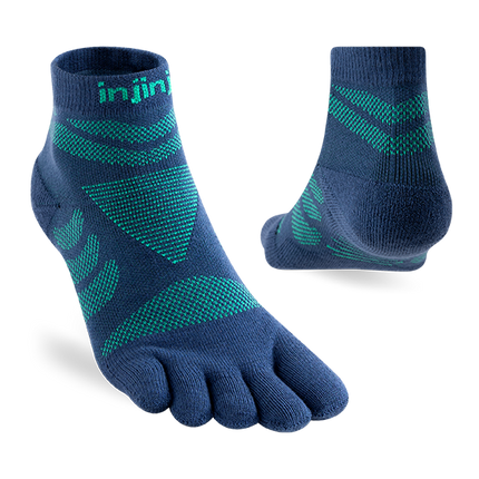 Injinji Women's Ultra Run Mini-Crew Poseidon